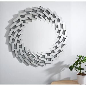 FurnitureboxUK - Venetian - Silver - 80cm Round - Mirror FurnitureboxUK - Venetian - Silver - 80cm Round - Mirror