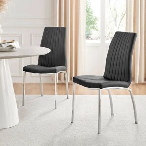 FurnitureboxUK - Isco - Black - Dining Chairs FurnitureboxUK - Isco - Black - Dining Chairs