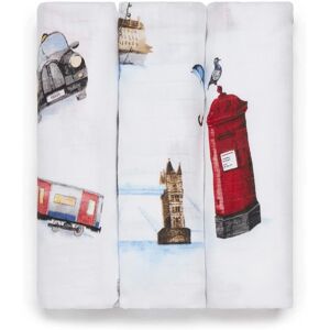 Panda London Panda 100% Bamboo Baby Muslin - London (3 pack) white 70 x 70cm Unisex Panda London Panda 100% Bamboo Baby Muslin - London (3 pack) white 70 x 70cm Unisex