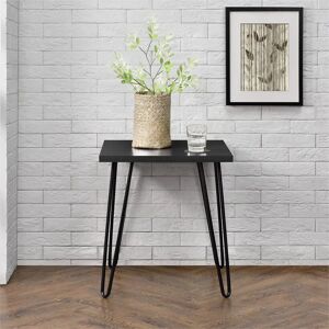 Dorel Home Owen Retro Side Table - End Table - Black - 50x56x50cm Dorel Home Owen Retro Side Table - End Table - Black - 50x56x50cm