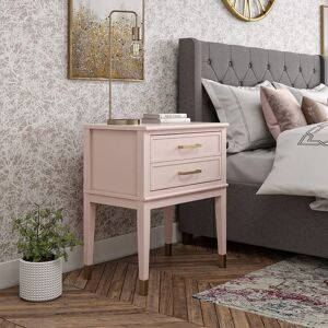 COSMOLIVING BY COSMOPOLITAN Westerleigh Side Table - Vintage-Glam Pink Gold COSMOLIVING BY COSMOPOLITAN Westerleigh Side Table - Vintage-Glam Pink Gold