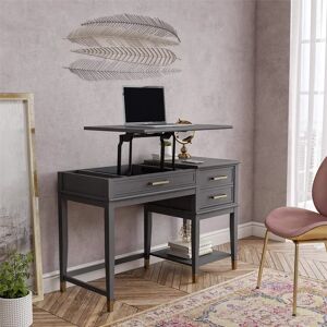 COSMOLIVING BY COSMOPOLITAN Westerleigh Desk - Height Adjustable, Grau, 71x77x50cm COSMOLIVING BY COSMOPOLITAN Westerleigh Desk - Height Adjustable, Grau, 71x77x50cm
