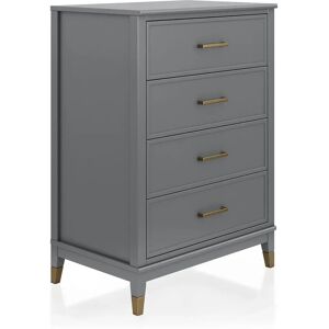 CosmoLiving Westerleigh Grey 4-Drawer Sideboard - Sideboard CosmoLiving Westerleigh Grey 4-Drawer Sideboard - Sideboard