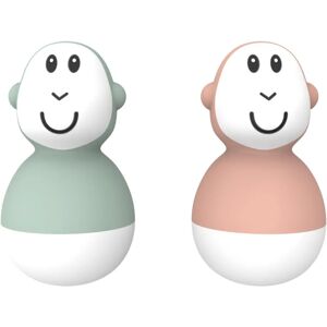 Matchstick Monkey Mint Green & Dusty Pink Bath Toys - 2 pcs Matchstick Monkey Mint Green & Dusty Pink Bath Toys - 2 pcs