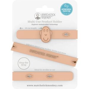 Matchstick Monkey Multi-Use Product Holder - Dusty Pink - Baby Dummy Clip Matchstick Monkey Multi-Use Product Holder - Dusty Pink - Baby Dummy Clip