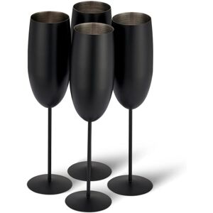 Oak & Steel 17278 Weinglas-Set - Schwarz Matt - 285 ml Oak & Steel 17278 Weinglas-Set - Schwarz Matt - 285 ml