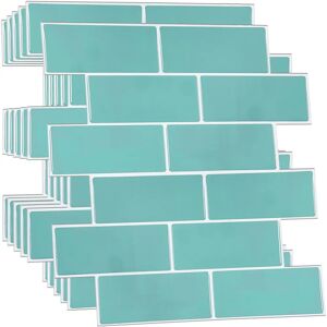 WALPLUS Green Sea Glossy 3D Sticker Tiles - Wall Decor WALPLUS Green Sea Glossy 3D Sticker Tiles - Wall Decor