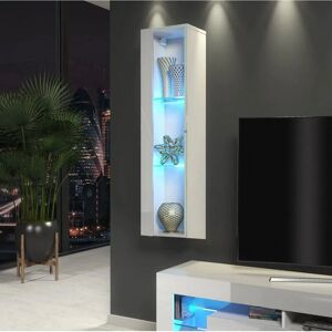 Furneo - Art01 - White - LED Blue - Display Cabinet Furneo - Art01 - White - LED Blue - Display Cabinet