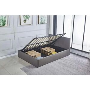 KOSY KOALA Model Ottoman Storage Leather Bed - 4FT6 Double Bed - Grey KOSY KOALA Model Ottoman Storage Leather Bed - 4FT6 Double Bed - Grey