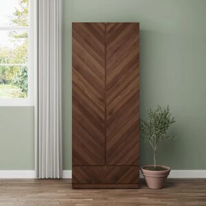 Phoenix 2 Door 1 Drawer Wardrobe - Royal Walnut - Modern Storage Phoenix 2 Door 1 Drawer Wardrobe - Royal Walnut - Modern Storage