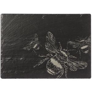 Just Slate Company Bee Slate Cheese Board - Durable, handcrafted Scotland cheese platter with bees engraving Just Slate Company Bee Slate Cheese Board - Durable, handcrafted Scotland cheese platter with bees engraving