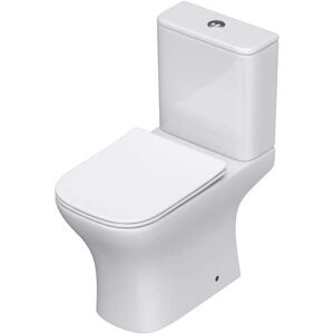 Durovin Bathrooms Model 770x665mm Rimless Close Coupled Toilet - Soft Close Seat Durovin Bathrooms Model 770x665mm Rimless Close Coupled Toilet - Soft Close Seat
