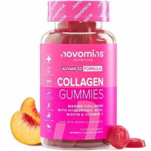 Novomins Nutrition Collagen Gummies - 60 Marine Collagen - Type 1 Hydrolysed - with Vitamin C - Skin & Hair Support Novomins Nutrition Collagen Gummies - 60 Marine Collagen - Type 1 Hydrolysed - with Vitamin C - Skin & Hair Support