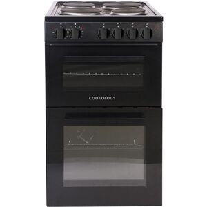Cookology - Double Electric Cooker - 50cm Black - Cooker Cookology - Double Electric Cooker - 50cm Black - Cooker