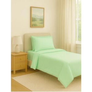 Comfortcare - Single Flame Retardant - Green - Bed Linen Set Comfortcare - Single Flame Retardant - Green - Bed Linen Set