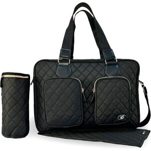 My Babiie Billie Faiers Quilted Baby Changing Bag - Black My Babiie Billie Faiers Quilted Baby Changing Bag - Black