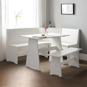 Julian Bowen Newport 109cm Surf White Corner Dining Set - Corner Dining Set Julian Bowen Newport 109cm Surf White Corner Dining Set - Corner Dining Set
