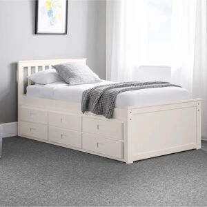 Julian Bowen Maisie 3ft Single Surf White Wooden Guest Bed - Guest Bed Julian Bowen Maisie 3ft Single Surf White Wooden Guest Bed - Guest Bed