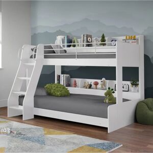 Julian Bowen Domino White Wooden Triple Bunk Bed Frame - Bunk Bed Julian Bowen Domino White Wooden Triple Bunk Bed Frame - Bunk Bed