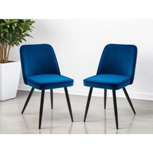 Julian Bowen Burgess Velvet Dining Chairs - Dining Chairs Julian Bowen Burgess Velvet Dining Chairs - Dining Chairs
