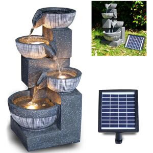 GEEZY - Solar 4 Tier Bowl Fountain GEEZY - Solar 4 Tier Bowl Fountain