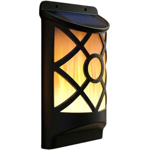 GEEZY - Flickering Flame - Solar LED - Outdoor Garden - Wall Light GEEZY - Flickering Flame - Solar LED - Outdoor Garden - Wall Light