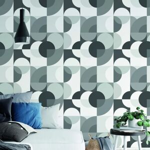 Catherine Lansfield Sirkel Wallpaper - Geometric Retro Wallcovering Catherine Lansfield Sirkel Wallpaper - Geometric Retro Wallcovering