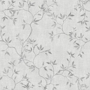 Muriva Japandi Leaf Wallpaper Grey - Wallpaper Muriva Japandi Leaf Wallpaper Grey - Wallpaper
