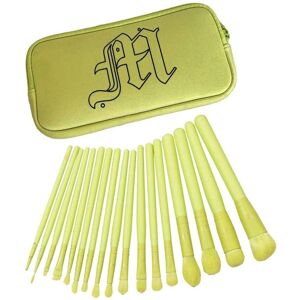 Made By Mitchell 16 Piece Brush Set & Brush Pouch - Makeup Brush Set Made By Mitchell 16 Piece Brush Set & Brush Pouch - Makeup Brush Set