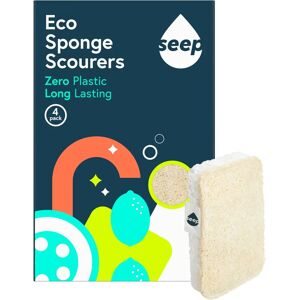 Seep Eco Sponge - 4 Pack - Eco-friendly Dish Scrubber Seep Eco Sponge - 4 Pack - Eco-friendly Dish Scrubber