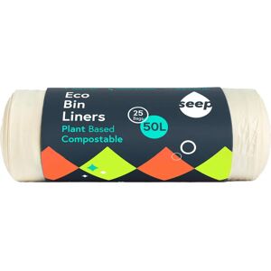 Seep Eco Biodegradable Bin Liners - 50L, Certified Compostable Seep Eco Biodegradable Bin Liners - 50L, Certified Compostable