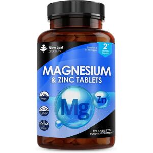 New leaf health Magnesium Supplements 516mg with Zinc - 120 Magnesium Tablets Supports Muscle Bone Health - Tiredness New leaf health Magnesium Supplements 516mg with Zinc - 120 Magnesium Tablets Supports Muscle Bone Health - Tiredness