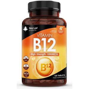 New leaf health Vitamin B12 High Strength Tablets - 1000mcg Methylcobalamin Supplement 4 Month Supply orange New leaf health Vitamin B12 High Strength Tablets - 1000mcg Methylcobalamin Supplement 4 Month Supply orange