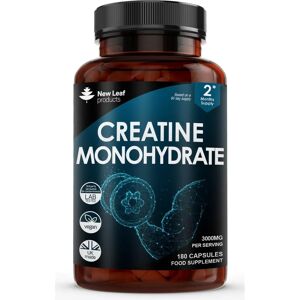 New Leaf Creatine Monohydrate Tablets - 3000mg - 180 Capsules New Leaf Creatine Monohydrate Tablets - 3000mg - 180 Capsules