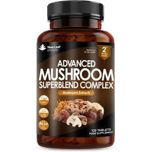 New Leaf Mushroom Complex - Superblend Of 6 Mushroom Extracts - 120 Tablets New Leaf Mushroom Complex - Superblend Of 6 Mushroom Extracts - 120 Tablets