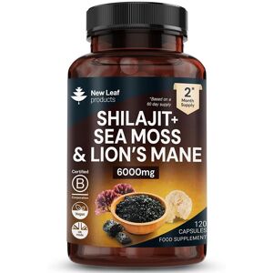 New Leaf - Shilajit Sea Moss Lion's Mane 6000mg New Leaf - Shilajit Sea Moss Lion's Mane 6000mg