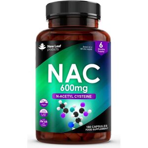 New Leaf Products N-Acetyl-Cysteine 600mg Vegan - Supplement New Leaf Products N-Acetyl-Cysteine 600mg Vegan - Supplement