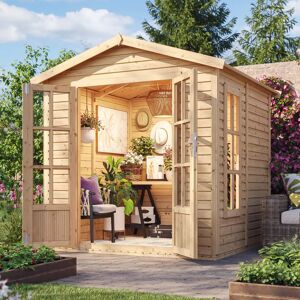 Gartenhaus Timber 4m² - Nordisches Kiefer - Doppelfenster - Wetterfest - Gartenbüro Gartenhaus Timber 4m² - Nordisches Kiefer - Doppelfenster - Wetterfest - Gartenbüro