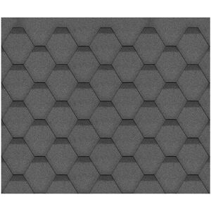 Tejas hexagonales Rock negra de Timbela - Cubierta 3m2 Tejas hexagonales Rock negra de Timbela - Cubierta 3m2
