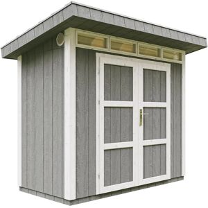 Cavern Steel Timber-Gartenhaus - SmartSide 3m2 mit Boden & Ziegeln Cavern Steel Timber-Gartenhaus - SmartSide 3m2 mit Boden & Ziegeln