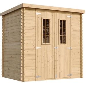 Timbela Gartenschuppen 142x204x200 cm - Kleiner Holzschuppen - Dach, Fenster Timbela Gartenschuppen 142x204x200 cm - Kleiner Holzschuppen - Dach, Fenster