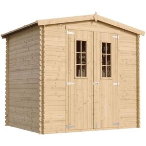 Timbela Holz-Gartenhaus - 226x236cm - Natur - Gartenwerkstatt - Fahrradaufbewahrung Timbela Holz-Gartenhaus - 226x236cm - Natur - Gartenwerkstatt - Fahrradaufbewahrung
