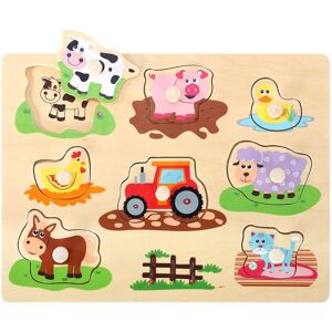 SOKA Wooden Farm Animals Peg Puzzle Toy - Puzzle Toy for Kids 12 Months+ SOKA Wooden Farm Animals Peg Puzzle Toy - Puzzle Toy for Kids 12 Months+