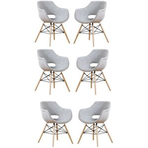Life Interiors Sillón de Tela Olivia Eiffel - Gris Claro - Sillón Life Interiors Sillón de Tela Olivia Eiffel - Gris Claro - Sillón
