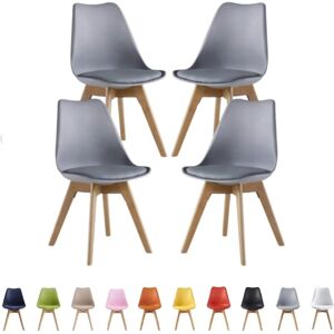 LIFE INTERIORS Juego de 4 Sillas Retro Lorenzo LIFE INTERIORS Juego de 4 Sillas Retro Lorenzo