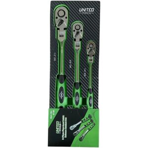 US PRO Tools US PRO Tools 3pc Flexi Head Ratchet Set 1/4" 3/8" 1/2" Drives - Ratchet Set US PRO Tools US PRO Tools 3pc Flexi Head Ratchet Set 1/4" 3/8" 1/2" Drives - Ratchet Set