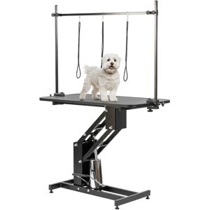 KCT - Large Black Hydraulic Adjustable Dog Grooming Table KCT - Large Black Hydraulic Adjustable Dog Grooming Table