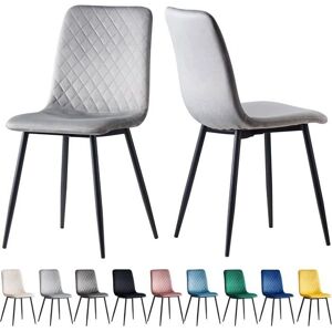 MCC Lexi Chairs - Light grey Velvet Dining Chairs - Dining Chairs MCC Lexi Chairs - Light grey Velvet Dining Chairs - Dining Chairs