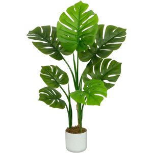 MCC - Monstera Tree 80cm - Plastic Planter - Artificial Plant MCC - Monstera Tree 80cm - Plastic Planter - Artificial Plant