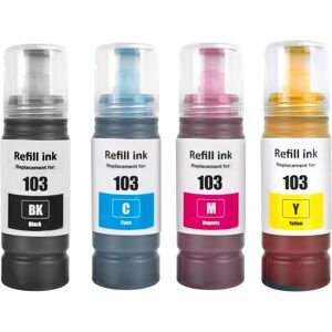 Go Inks Epson 103 Ink Refill Set - 4 Pack - Black/Cyan/Magenta/Yellow Go Inks Epson 103 Ink Refill Set - 4 Pack - Black/Cyan/Magenta/Yellow